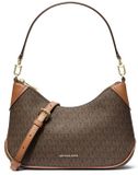 Michael Kors Medium Convertible Pouchette Crossbody Bruin Leer