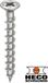 Heco TOPIX-plus scharnierschroeven RVS A2 Pozidrive PZ-2 platverzonken kop 4,5 x 40 mm 500 stuks