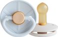 FRIGG Fopspeen Little Viking - Rond - 2 Stuks - 6-18 Mnd - Powder Blue/Cream