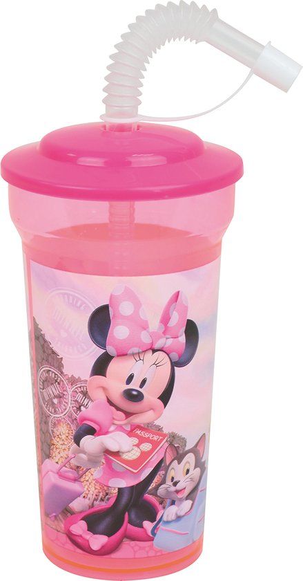 Disney Minnie Mouse Drinkfles - Roze - Kunststof - 400 ml