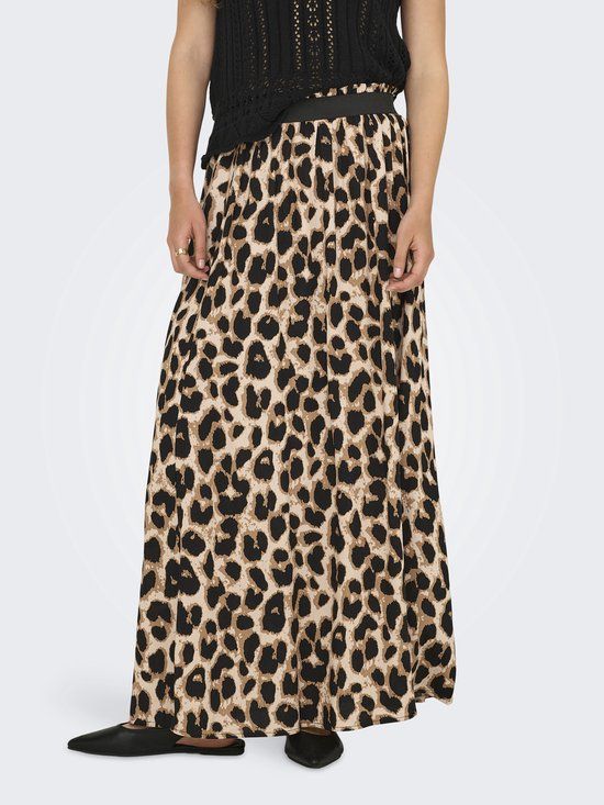 ONLY Onlvenedig Aop Life Long Skirt Wvn 15251761 Cloud Dancer/leo Dames Maat - M