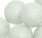 Atmosphera Lichtslinger - 10 verlichte balletjes/bollen - lichtgroen - 165 cm - batterijen