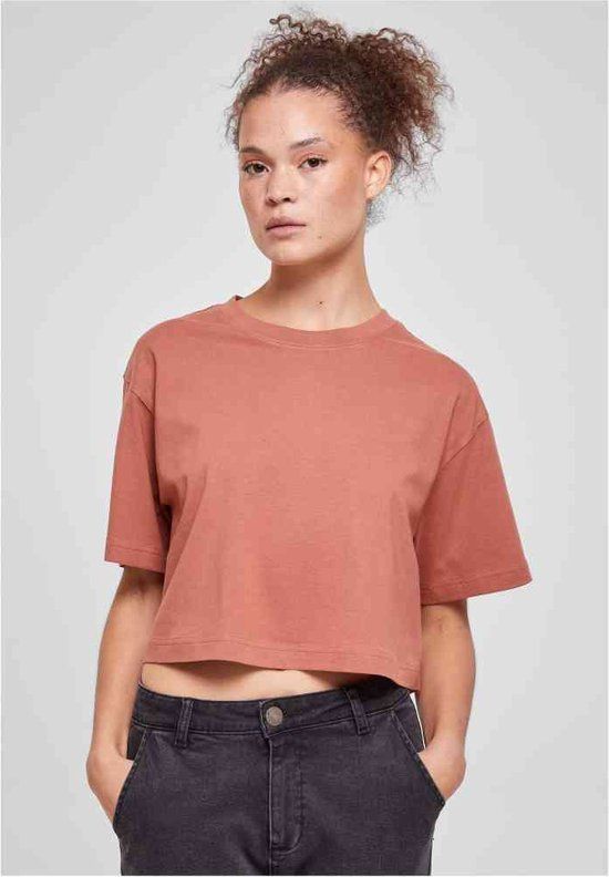 Urban Classics Short Oversized Crop Top - 5XL - Oranje