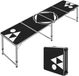 Outsunny Bierpong Tisch Aluminium MDF Schwarz