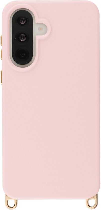 Selencia Hoesje - Geschikt voor Samsung Galaxy A37 (5G) - Rivièra geschikt voor MagSafe Backcover met afneembare haakjes - Sorbet Pink
