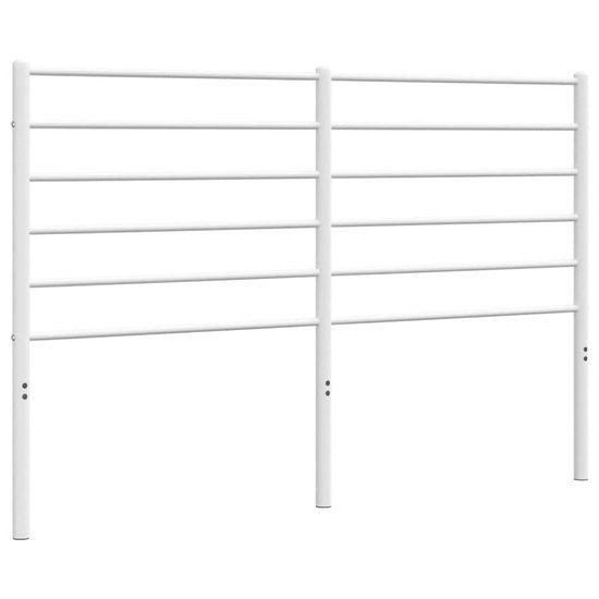 VidaXL Hoofdeind & Voeteind Wit Staal 120 cm