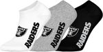 NFL Las Vegas Raiders 3pk Sneaker Socks - Wit/Grijs/Zwart - Maat 43/46