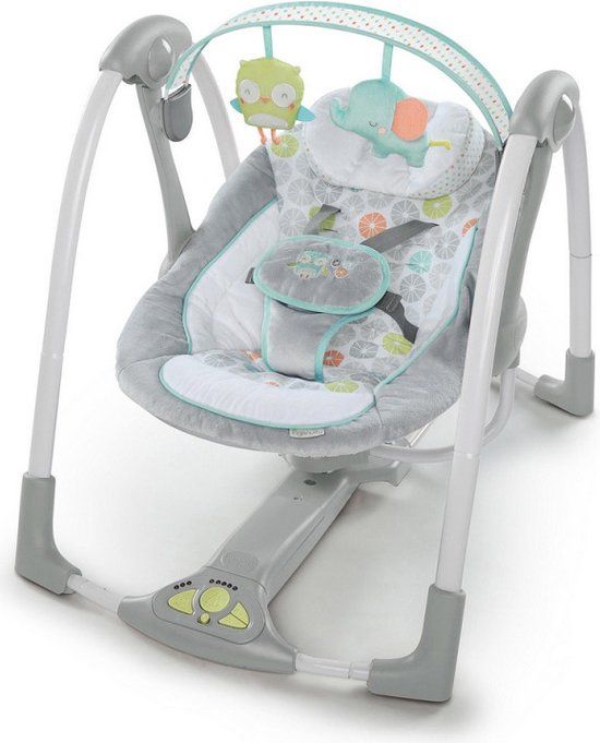 Ingenuity Swing 'n Go Portable Swing - Hugs & Spots - Multi