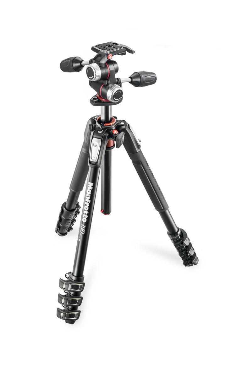 Manfrotto MK190XPRO4-3W Tripod - Black - 3 Legs - 6kg Max. Load