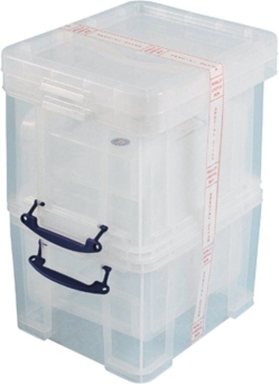 Really Useful Box Opbergbox - 35L - Transparant - Set van 3