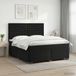 vidaXL Boxspringbed met matras Zwart 180 x 200 cm Fluweel