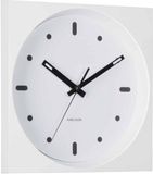 Karlsson Wandklok Incesante Square - Wit - Ø25cm