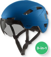 GOOFF® PILOT 3 in 1 Snorscooterhelm - Matblauw - Maat L