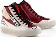 Alpinestars Stella Stated Flair Dames Motorschoenen - Wit/Rood - Maat 9