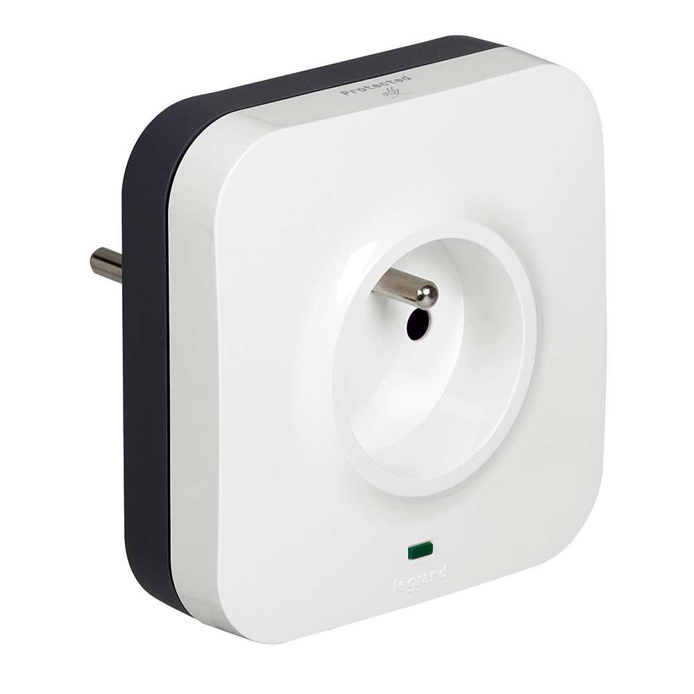 LEGRAND 80789 - Spanningsbeschermer - Zwart, Wit - 2x Ethernet LAN - 1x Product - 2021 Model