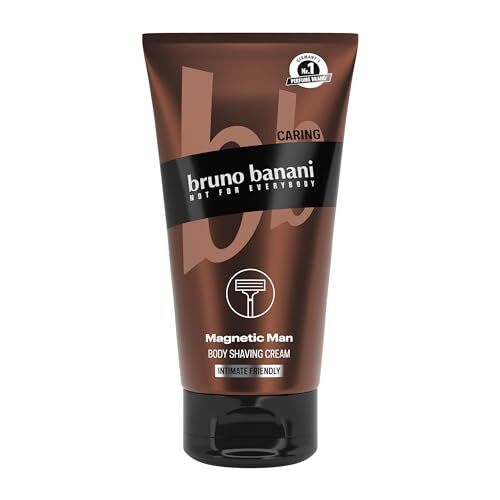 bruno banani bruno banani Body Shaving Cream Magnetic Man, 3-in-1 scheercrème met boeiende houtachtige geur, 150 ml