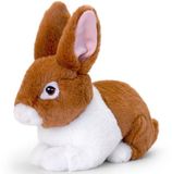 Keel Toys Pluche Konijn - Bruin - 18 cm