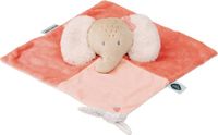 Nattou FLO, ERNEST & OLI Knuffeldoekje - Olifant - 40 cm - Roze