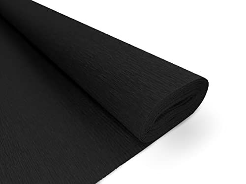 Interdruk Crêpepapier - Premiumkwaliteit 160 g/m2 - 120 Zwart
