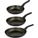 SILVERCREST® Set de 3 poêles en aluminium, Ø 20 cm, Ø 24 cm, Ø 28 cm