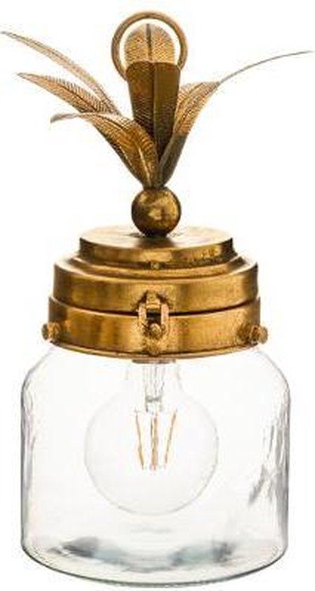 Atmosphera Tafellamp Ananas D16x32cm - Goud - LED - Batterij