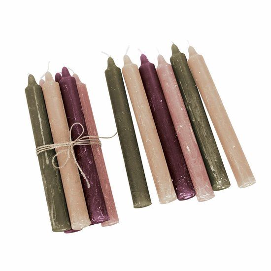 LOBERON Kaars set van 12 Bauceau bont