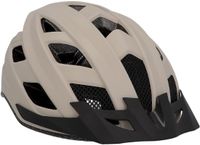 FISCHER Urban Plus Dallas Fietshelm voor volwassenen, fietshelm, stadshelm, L/XL, 58-61 cm, beige, met geïntegreerd led-achterlicht