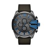 Diesel Horloge voor heren, Mega Chief Chronograaf, roestvrij stalen horloge, met een kastmaat van 51 mm