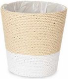 IBERGARDEN Grondlegger Natuurlijk Bruin Touw Plastic Wit/Natuurlijk (15 x 14 x 15 cm)