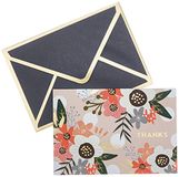 Web K Stijl Web Exclusieve NOTECARD Set THNK, Flora Bedankt, One Size