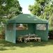 Prolenta Maison Exclusive Opvouwbare Partytent met Pop-up Systeem en 3 Zijpanelen, Groen
