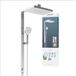 Schütte LA PALMA Système de douche - Douche de pluie - Sans robinet - Chrome/Blanc
