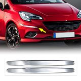 Stickers voor auto's, 3D-bumpers, chroom, 2 stuks