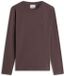 Tommy Hilfiger Heren T-shirt L Katoen Elastaan Chocoladebruin