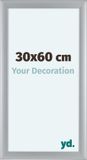yd. Cadre photo 30x60 cm Argent mat MDF Como