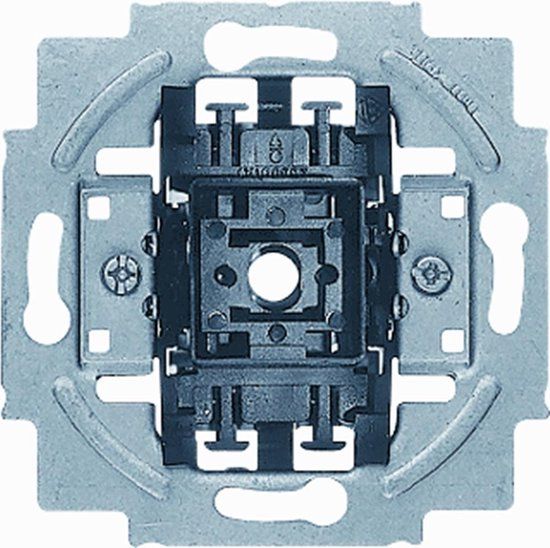 ABB Busch-Jaeger Basis Drukknop - Pulsschakelaar - Zilver - Opbouw