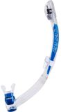 Cressi Itaca Ultra Dry snorkel Transparent / Metallic Blue