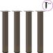 Pieds de table console Bol 4 pièces 72-74 cm acier naturel