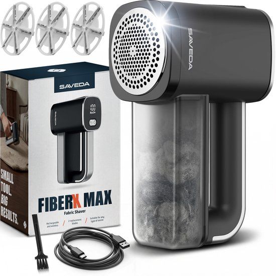 SAVEDA Pluizenverwijderaar FiberX Max - Zwart