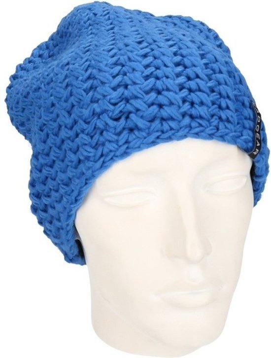 Myrtle Beach Basic beanie muts kobalt blauw voor dames