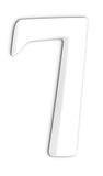 Décopatch AC347Opack - Lot de 3 supports en papier mâché, petit chiffre 7