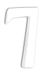 Décopatch AC347Opack - Lot de 3 supports en papier mâché, petit chiffre 7