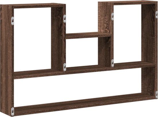 vidaXL Wandschap 99x15x60 cm Hout Bruin Eikenkleurig