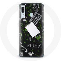 Maniacase Hoesje voor Samsung Galaxy A40 Muziek dreg