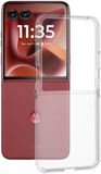 Techsuit Hoesje geschikt voor Motorola Razr 70 Ultra/60 Ultra - Clear Silicone Back Cover - Transparant
