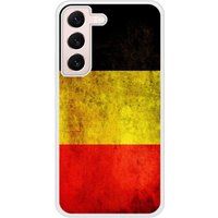 Samsung Bedrukt siliconen hoesje compatibel met Galaxy S22 Drapeau Belgique