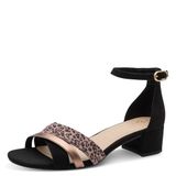 Marco Tozzi dames sandalen met hak zwart panter - Maat 39