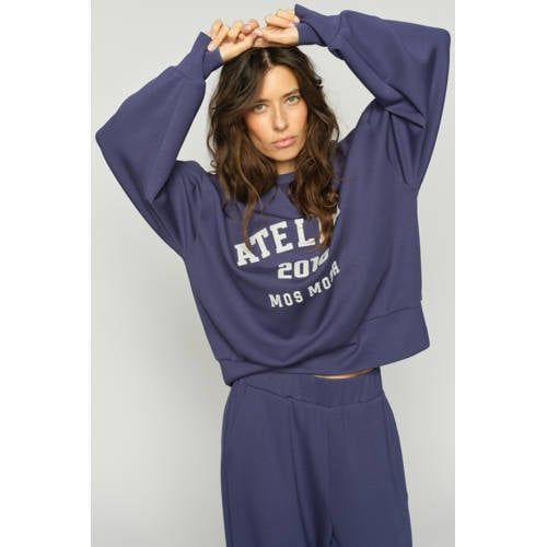 Mos Mosh sweater donkerblauw