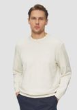 s.Oliver Sweatshirt met ronde hals voor heren, wolwit, XXL