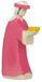 Holztiger Kerstmis - Caspar Roze - 7X3X14Cm - Houten Figuur - Handgemaakt